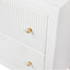 Ariana Small White Bedside Table Range