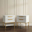 Aimee Small White Bedside Table Range