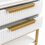 Aimee Small White Bedside Table Range
