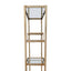 Mistique Glass Shelving Unit - Antique Gold