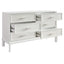 Jill 6 Drawer Chest - White