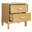 Jill Bedside Table - Small Oak