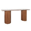 Barlow Marble Console Table - Walnut