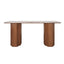 Barlow Marble Console Table - Walnut