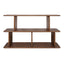 Tudor Oak Shelving Unit - 2 Tier Walnut