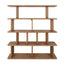 Tudor Oak Shelving Unit - 4 Tier Natural
