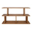 Tudor Oak Shelving Unit - 2 Tier Natural