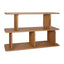 Tudor Oak Shelving Unit - 2 Tier Natural
