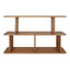 Tudor Oak Shelving Unit - 2 Tier Natural