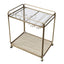 Wentworth Rectangle Bar Cart - Antique Gold