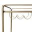 Wentworth Rectangle Bar Cart - Antique Gold