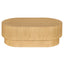Avery Oval Coffee Table - Natural Oak