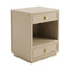 Logan Bedside Table - Small Beige