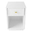 Logan Bedside Table - Petite White