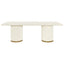Eli Rectangular Dining Table - 2.4m Ivory