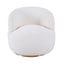 Tubby Swivel Arm Chair - Ecru