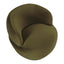 Tubby Swivel Arm Chair - Olive Velvet