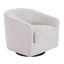 Bellevue Swivel Arm Chair - Salt & Pepper