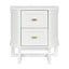 Theodore Bedside Table - Small White