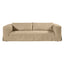 Pomona 3 Seater Sofa - Cappuccino Cream Leather