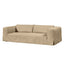 Pomona 3 Seater Sofa - Cappuccino Cream Leather