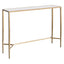Chloe Rippled Glass Console Table - Large Gold
