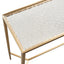 Chloe Rippled Glass Console Table - Small Gold
