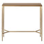 Chloe Timber Console Table - Small Gold