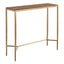 Chloe Timber Console Table - Small Gold