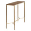 Chloe Timber Console Table - Small Gold