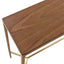 Chloe Timber Console Table - Small Gold