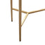 Chloe Timber Console Table - Small Gold