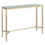 Chloe Dusty Jade Marble Console Table - Large Gold