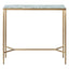 Chloe Dusty Jade Marble Console Table - Small Gold
