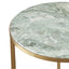 Chloe Dusty Jade Marble Side Table - Gold