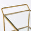 Heston Glass Bar Cart