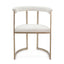 Dino Dining Chair with Upholstered Arms - Natural Linen