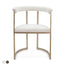Dino Dining Chair with Upholstered Arms - Natural Linen