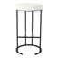 Blackley Black Iron Bar Stool - Natural Linen