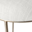 Aiden Gold Steel Bar Stool - Natural Linen