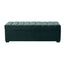 Soho Storage Bench Ottoman - Teal Velvet