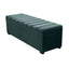 Soho Storage Bench Ottoman - Teal Velvet
