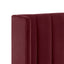 Central Park King Bedhead - Wine Velvet