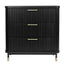 Sophia 3 Drawer Chest - Black