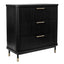 Sophia 3 Drawer Chest - Black