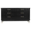 Sophia 6 Drawer Chest - Black