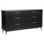 Sophia 6 Drawer Chest - Black