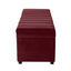 Soho Storage Bench Ottoman - Wine