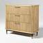 Sophia Oak 3 Drawer Chest - Natural