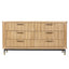 Sophia Oak 6 Drawer Chest - Natural